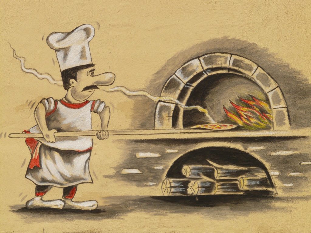 Pizzastein für den Grill